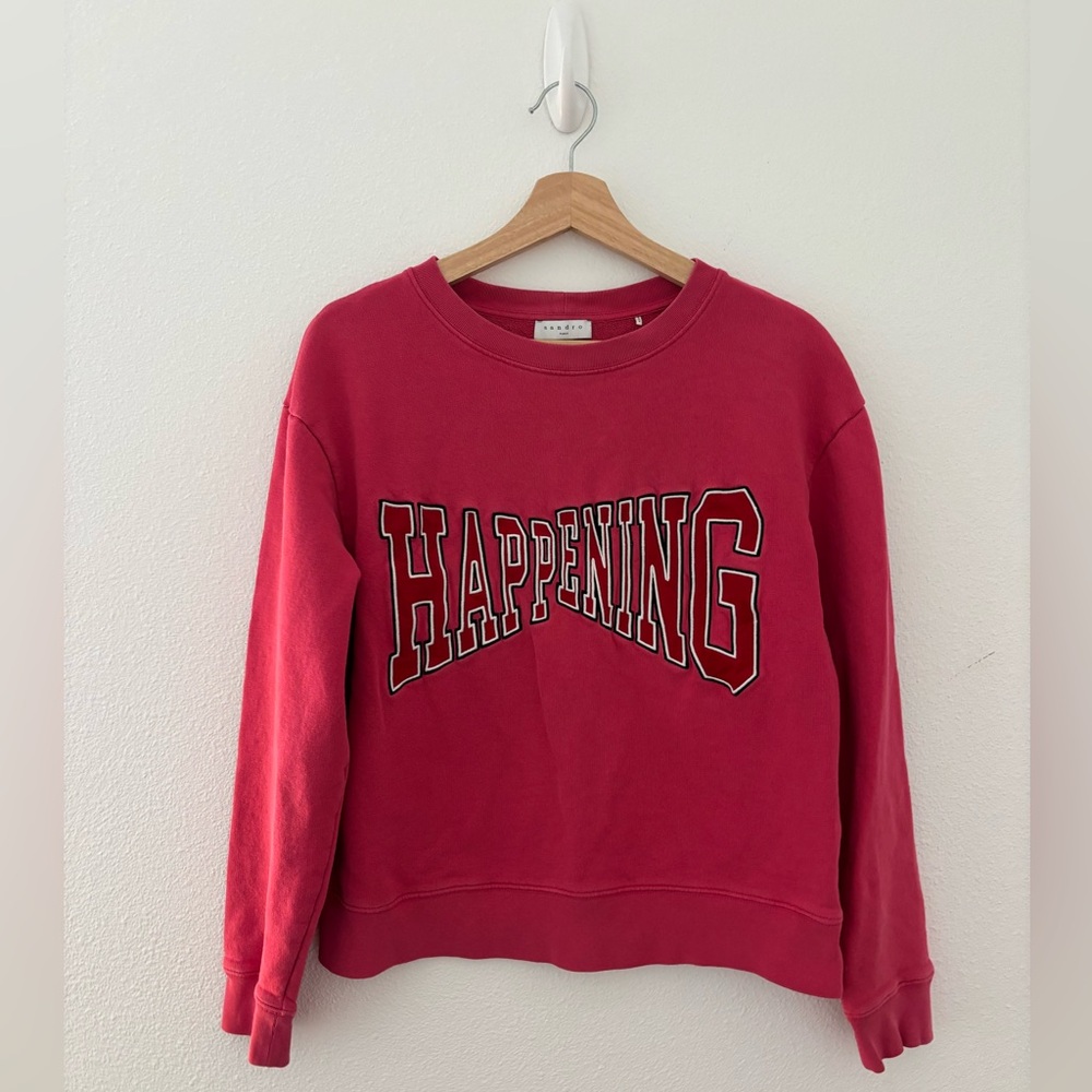 Sandro happening crewneck sweatshirt